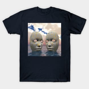 Giant masks on water surface T-Shirt